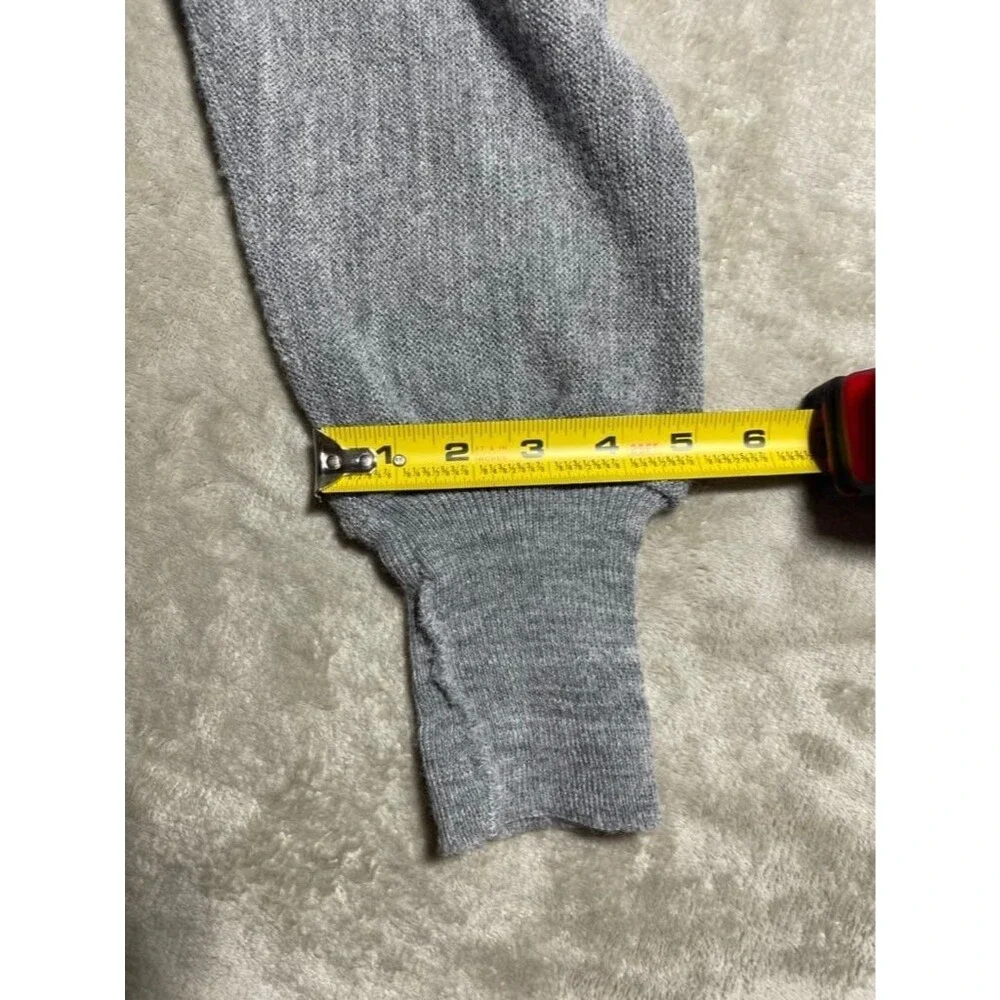 IZOD x Lacoste Cardigan Men XL Gray V-neck Vintage Sweater Long Sleeve Preppy
